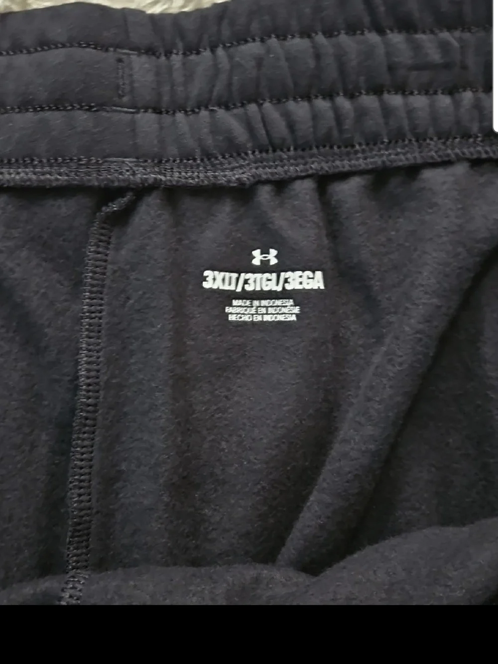 Under Armour Men's Black Jogger Wide Leg Fleece Warm Pants 3XLT Big And Tall